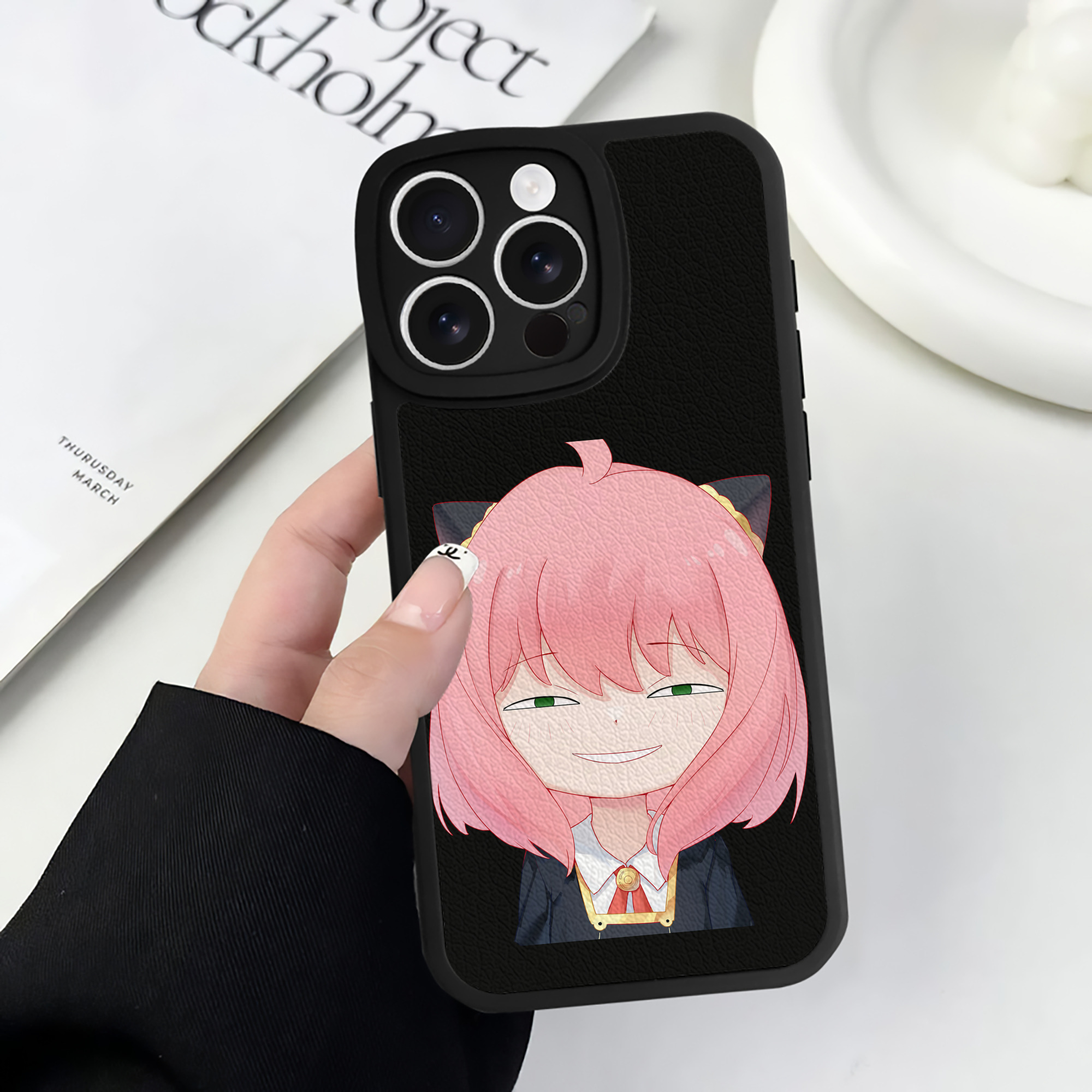 （画像用） SPY×FAMILY间谍家家酒 【iPhone 16シリーズ対応】シリコンスマホケース（レザー調） 材質：シリコン